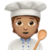 🧑🏽‍🍳 cook: medium skin tone display on Apple